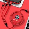 Fast Charing Data Cable 100W Multifunctional 3 In 1 Data Cord For Alfa Romeo Giulietta Giulia Stelvio 156 Gt 159 147 166 Gtv