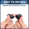 INFINAUTO 1 Set 3 Pin Car Electrical Wire Connector Plug Kit 1.8mm Series Car