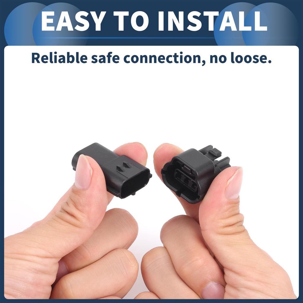 INFINAUTO 1 Set 3 Pin Car Electrical Wire Connector Plug Kit 1.8mm Series Car