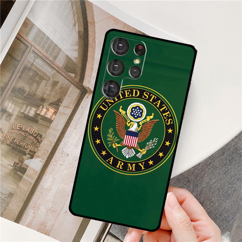 

U.S Army Flag Phone Case For Samsung Galaxy S25 Ultra S9 S10 S20 S21 S22 S23 S24 Plus S24 FE Bumper Cover Galaxy S21 FE