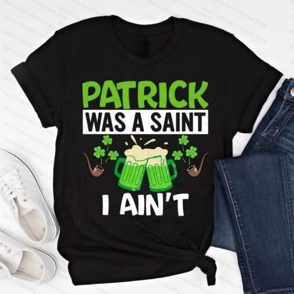 Funny St Patricks Day Shirt Saint Paddys Day Green Beer Tshirt St Pattys Party Pullover Hoodie Unisexs Shirts Women tshirts S