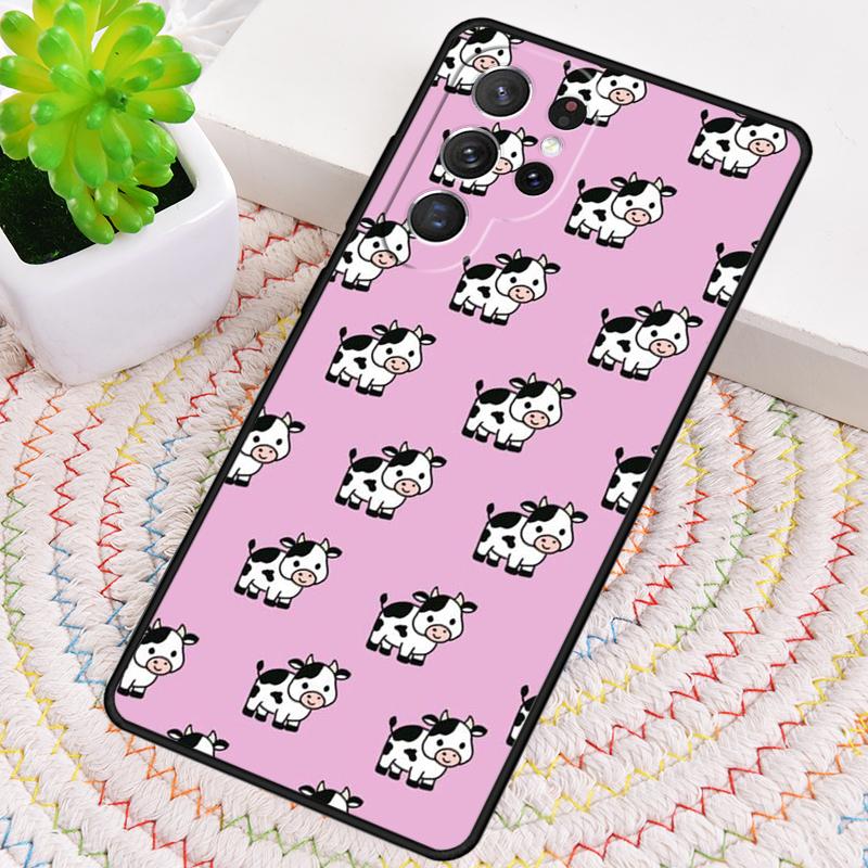 Animal Cute Cartoon Cow Phone Case for Samsung Galaxy Note 10 Pro S26 Ultra S23 S24 FE S25 S21 S22 PLUS Shockproof Cove