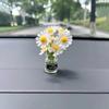 Sunflower Mini Car Ornament - Interior Center Console Decoration, Hot Selling Dollhouse Accessory