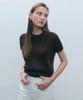 MONGDOL [From Italy] Cable Round Neck Short Sleeve Knit Top Mdkt100_5 Colors