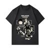 T-shirt Homme 100% Coton Col Rond Manches Courtes, Malachi Barton Rétro Vintage Impression Graphique Décontracté Confortable Quotidien pour 2025 Mode de Rue L