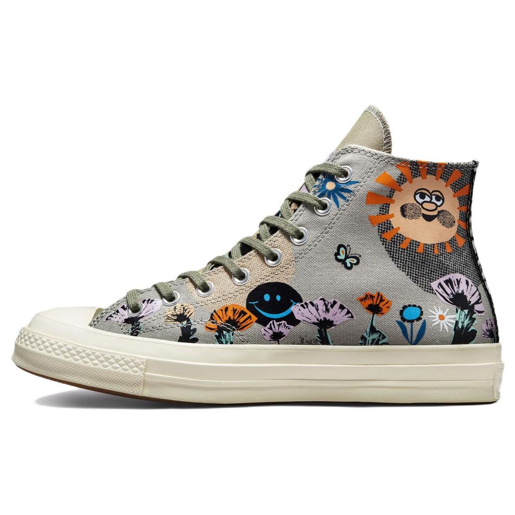 Converse Chuck 70 High Floral Unisex Sneakers Green Slate-Sage Multi 172935C