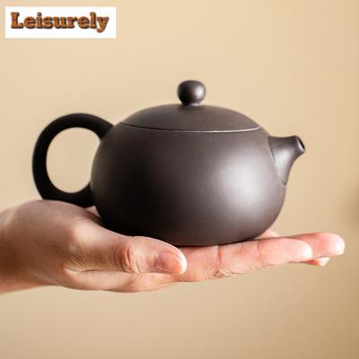 200ml Creative Fengming Purple Clay Teapot Handmade Xishi Zisha Pot Tea Ball Hole Filtration Beauty Kettle Kung Fu Tea Set Gifts
