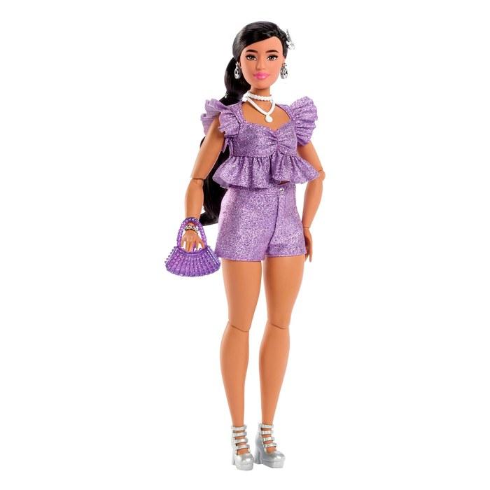 Barbie Deluxe Style Purple Hotpants Fashion Doll – 1.2598 inches (Purple)