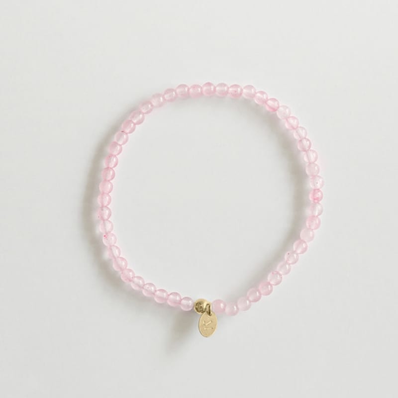 modernlike 14k gold pink amethyst gemstone bracelet 3mm