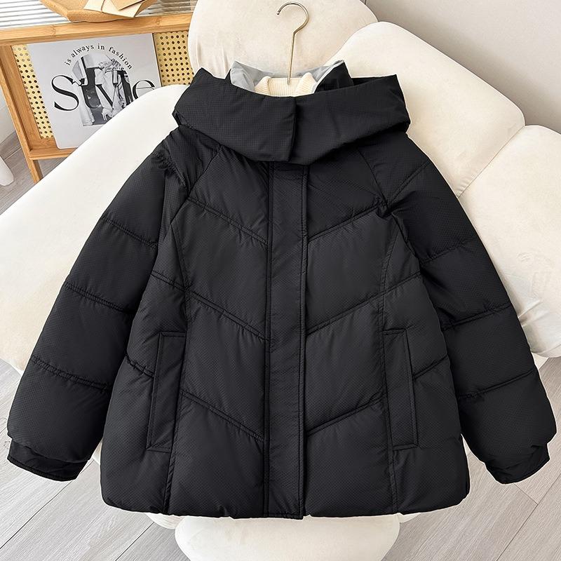 Down Padded Jacket Women's Short Padded Jacket Winter New Hooded Padded Jacket Thickened Bread Jacket