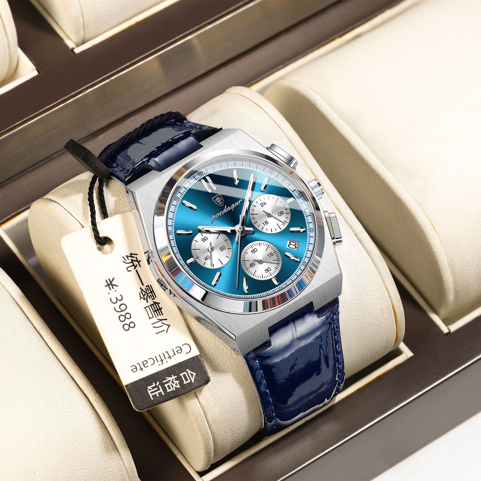 Belt Men S Watch Ultra-Thin Luminous Quartz Watch