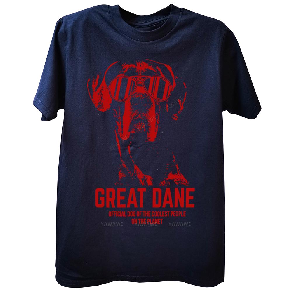 Alano Cane Ufficiale Dei Amanti Dei Cuccioli Più Cool T-Shirt Tee Top Girocollo Manica Corta Moda T-Shirt Casual T-Shirt di Marca