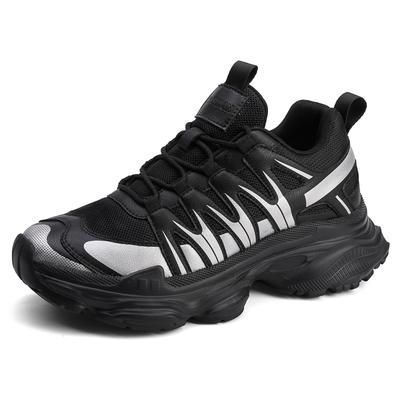 Men's Shoes Sports Shoes Spring and Summer New Invisible Inner Height Increase Casual Versatile Breathable Dad Shoes Low Top Thick Sole Large Size