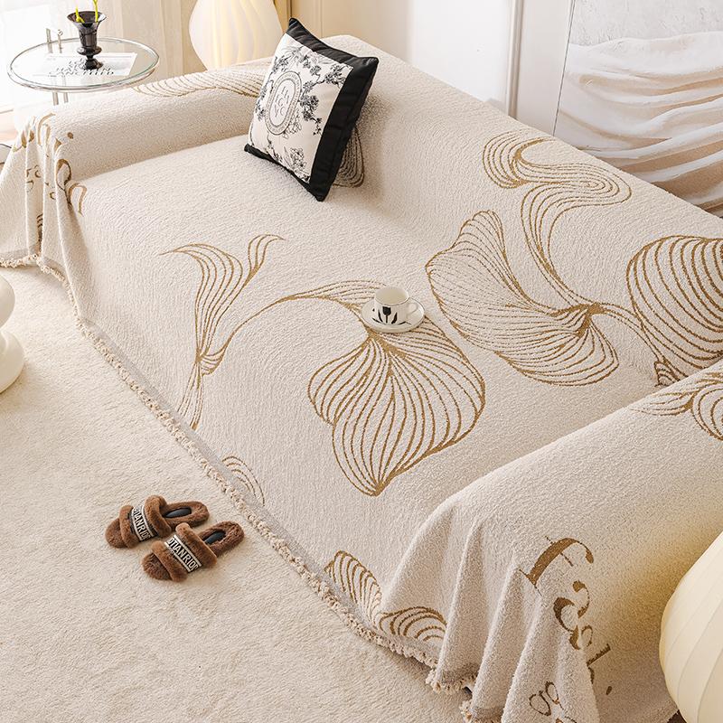 Sofa Cover Cloth Anti-Scratching Sofa Cover Cream Style Four Seasons Universal Non-Slip Full Cover Towel All-Inclusive Universal Sofa Cover