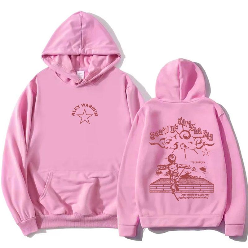 Alex Warren Alles wird gut, Kleiner Kapuzenpullover Mode Langarm Kapuzenpullover Lässiges Design Grafikdruck Pullover Unisex
