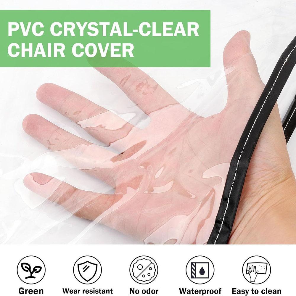 2Pcs Square Salon Chair Cover Protector, Fits Most Salon Chairs