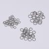 100-200Pcs/Lot Stainless Steel Split Ring Open Jump Rings Connectors For DIY Jewelry Making Findings Connectors Accessories