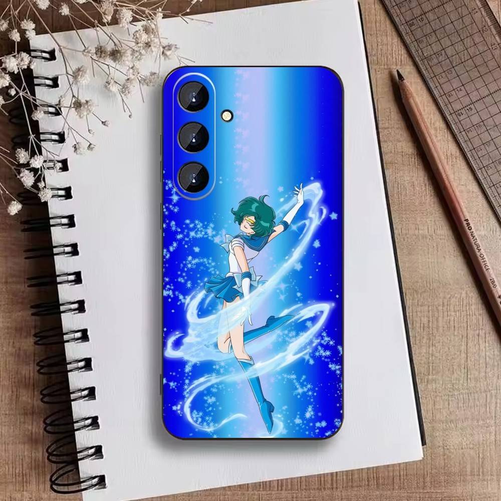 Cartoon F-Sailor M-Moons Phone Case For Samsung Galaxy A73,A72,A71,A70,A52,A51 Others Soft Black Cover