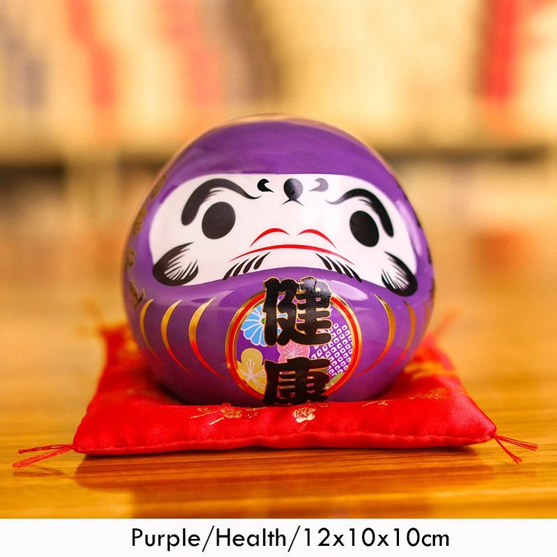 4,5 Zoll Maneki Neko Daruma Ornament Keramik Glückskatze Statue Home Dekoratives Geschenk Feng Shui Sparschwein