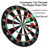 NOELAMOUR Small Includes 4 Home Use Indoor Beginners 12-inch Dartboard, Double-Sided, Darts, Set, Practice,