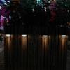 SOL0694 Solar garden lamp, black plastic lamp, 11.3 x 11.3 x 4.5