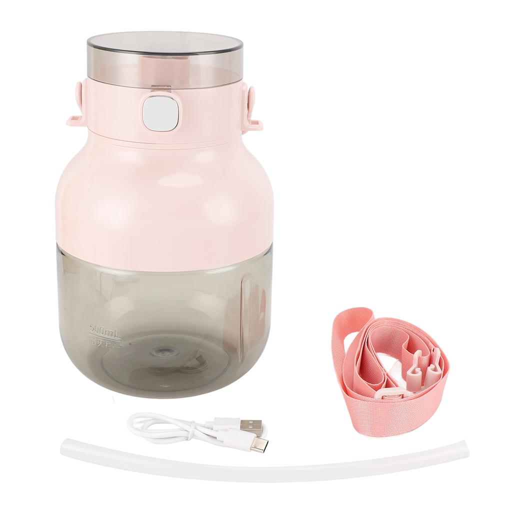 Juicer Cup 1L Capacity 70W Powerful Blending Low Noise USB Rechargeable Portable Blender for Travel