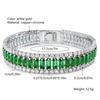 Chain European and American Double-row Tennis Chain Bracelet Men's and Women's Fashion Three-row Full Diamond Jewelry