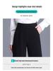Women's High-Waisted Draped Wide-Leg Pants, 2026 Spring/Autumn Collection - Loose, Straight-Leg, Slimming Design.