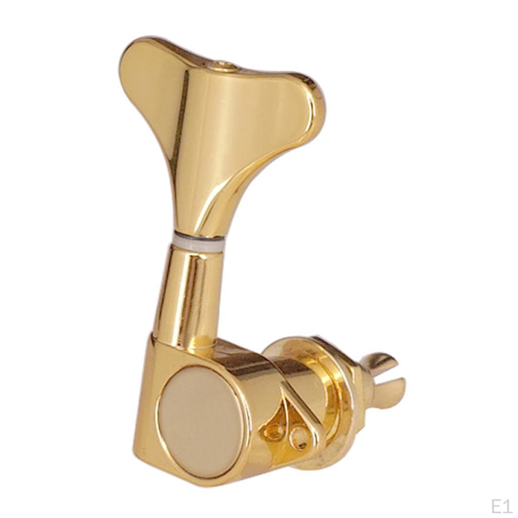 5 Pieces Electric Bass Closed Tuning Pegs Machine Heads L 2R