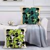 Abstract Funny Creative Dog Cartoon Pillow Case Anti-dustmite Pillowcase Invisible zipper silky short plush Sofa cushion cover