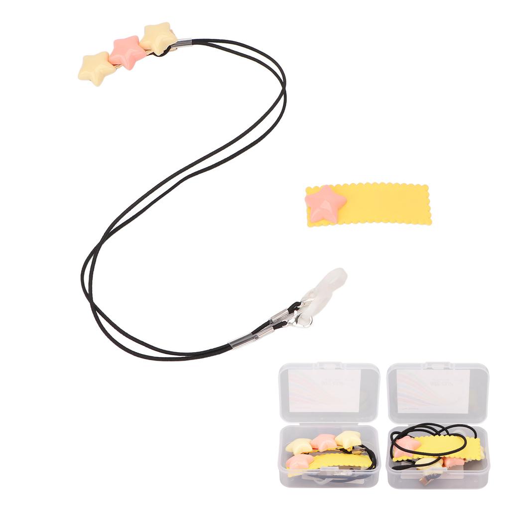 Hearing Amplifier Clip Holder Portable Cute Star Shaped BTE Hearing Amplifier Lanyard for Kid Elderl