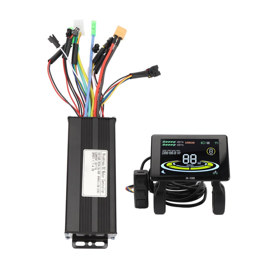 Brushless Motor Controller Kit with LCD Display Panel Aluminum Alloy Sine Wave 3 Mode Controller for 36V750W 36V1000W