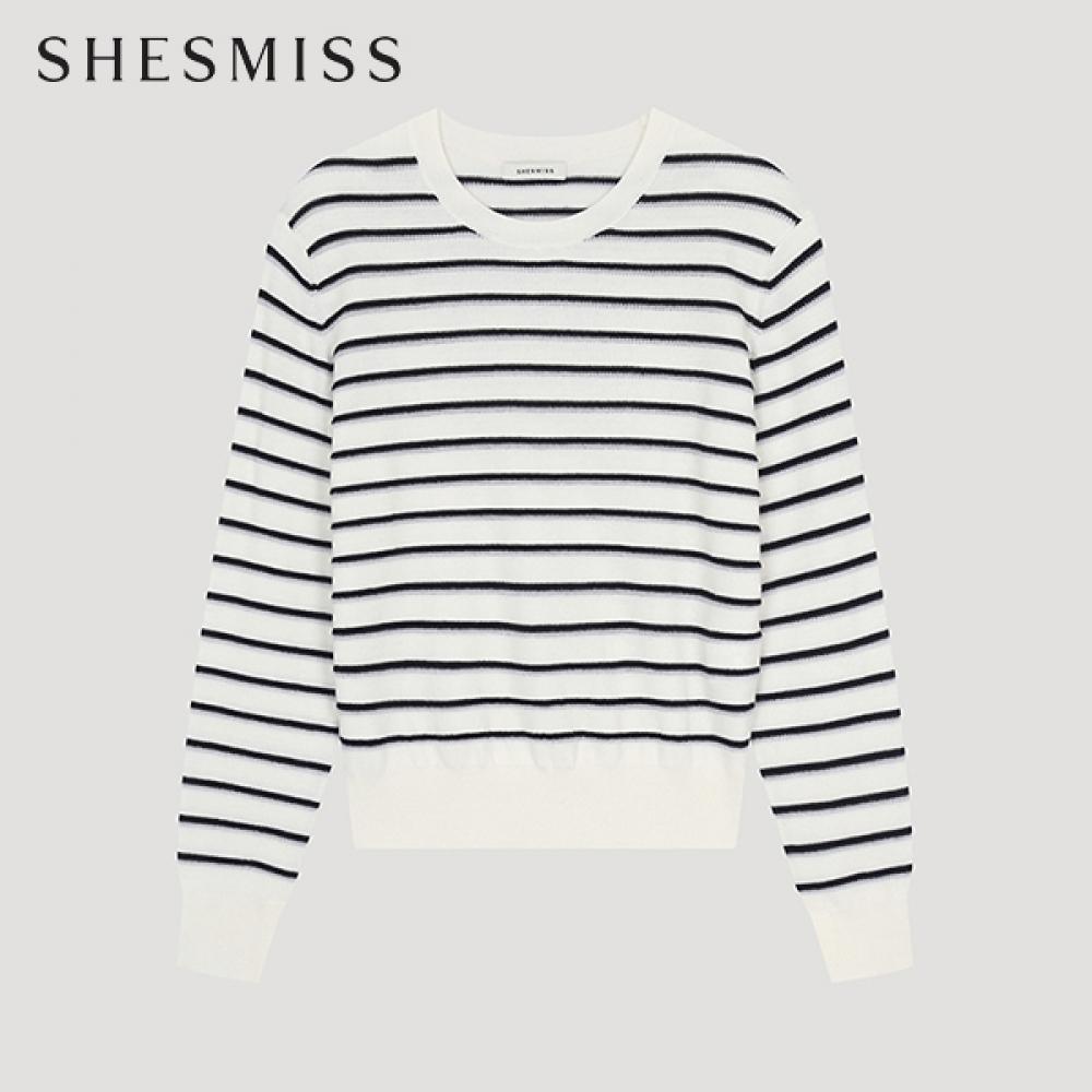 

She S miSS шерстяной трикотаж в двойную полоску SSkpoo11080 Iv Ivory/77