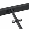 Garden Table Black 200 x 80 x 73 cm Metal