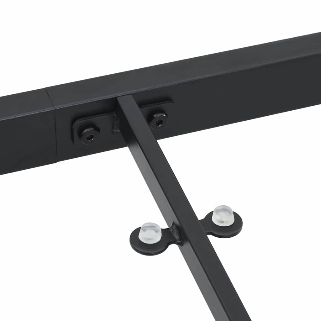 Garden Table Black 200 x 80 x 73 cm Metal