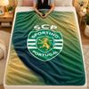 Coperta di FlanellaSporting CP FC Calda Morbida Plaid per Uso Interno Divano Letto Soggiorno