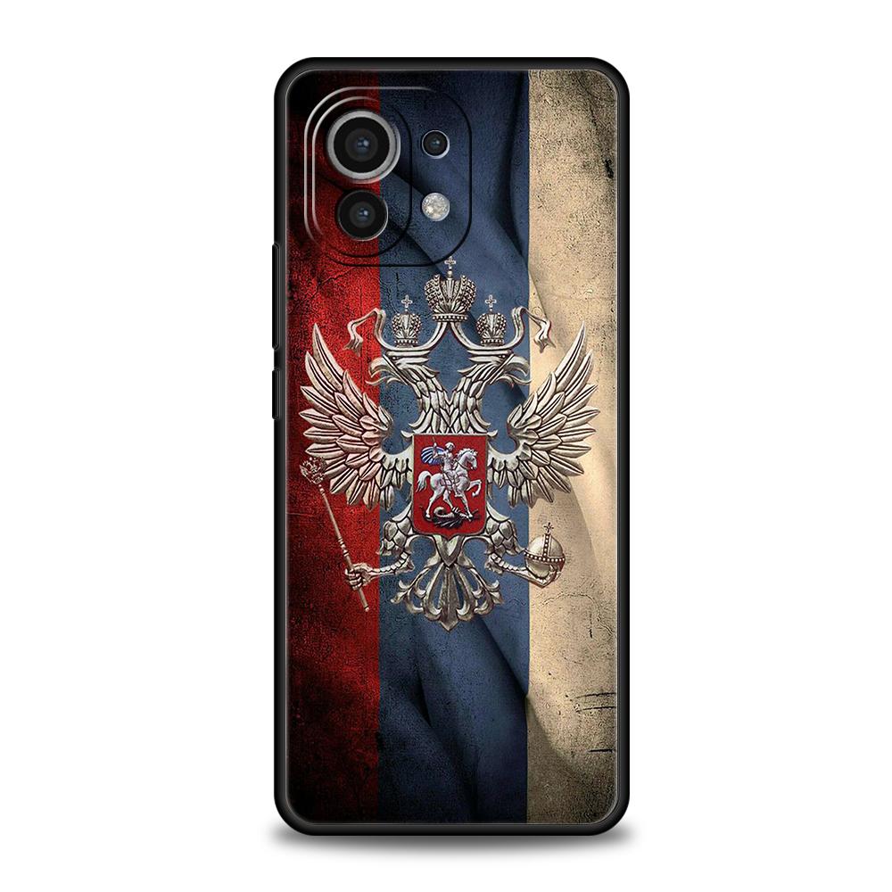 Russia Russian Flags Phone Case for Xiaomi Mi 14 13 12 11 Ultra 13T 12T Poco C51 F3 F4 F5 X3 X4 NFC M3 Pro Lite 5G Silicon Cover