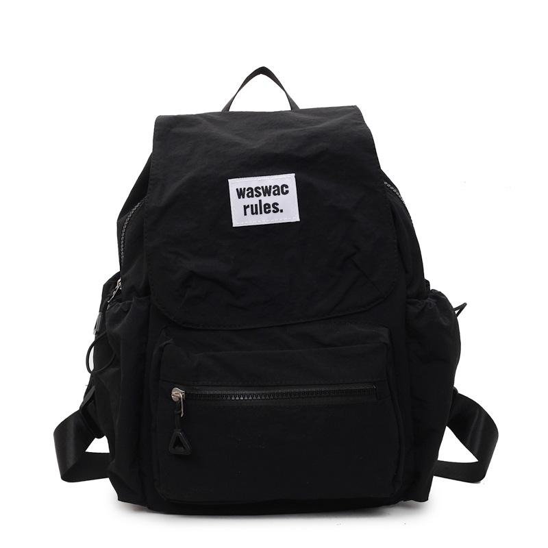 

Lightweight Backpack With Front Pocket Fashion Casual Bag For Daily Use Unisex Design чорний