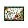 Christmas Placemat Decoration Set, Claus Linen Stain-resistant And Heat-insulating Tablecloth