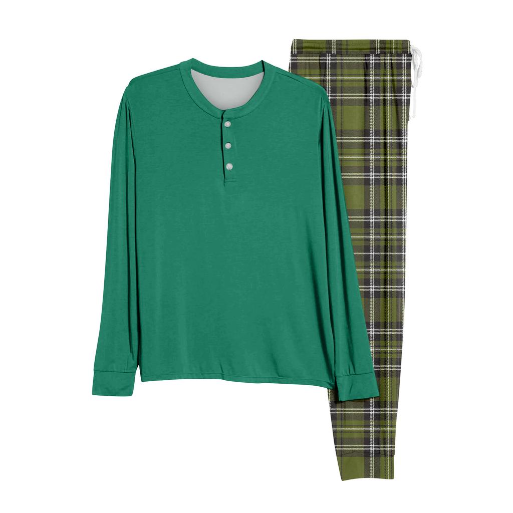 Men's Pajama Set, Long Sleeve And Long Pants, Two-piece Set