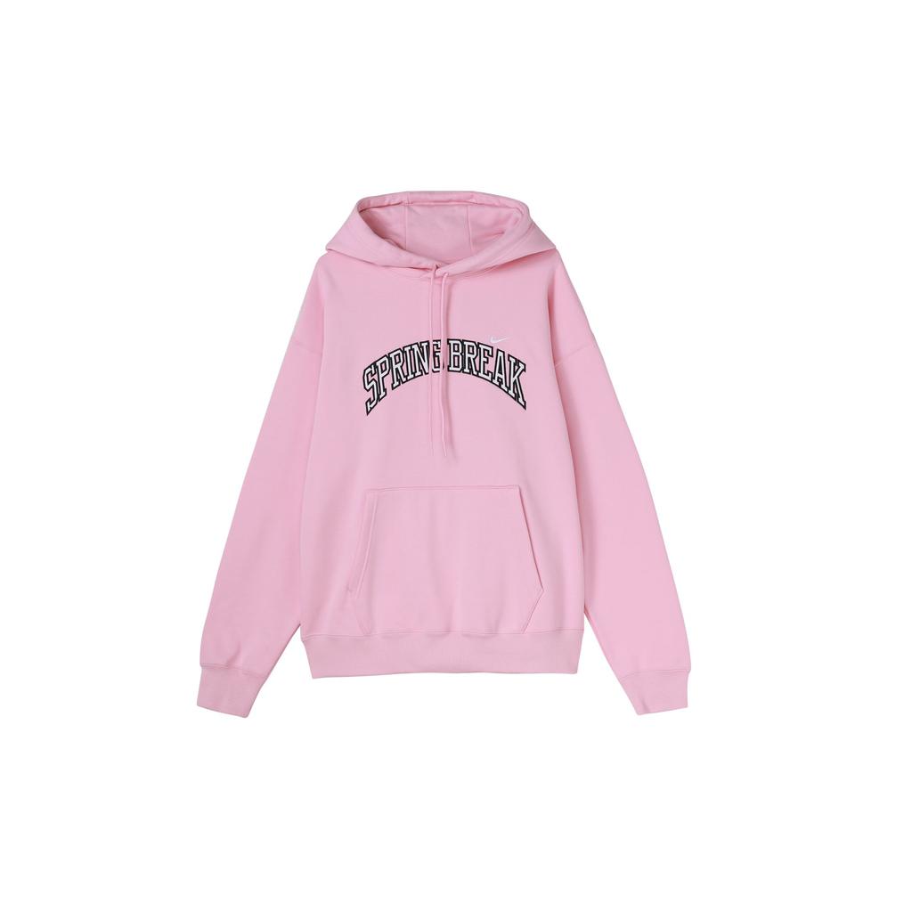 Nike Alphabet Print Loose Hoodie Unisex Tops Soft-Pink DV9051-690