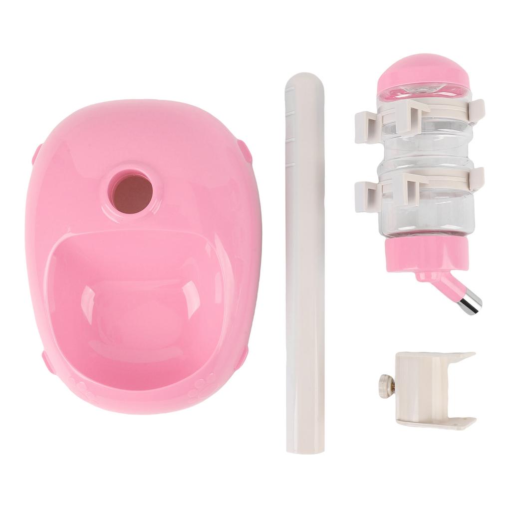 Pet Standing Water Dispenser Feeder Height Adjustable 500ml Capacity Standing Automatic Water