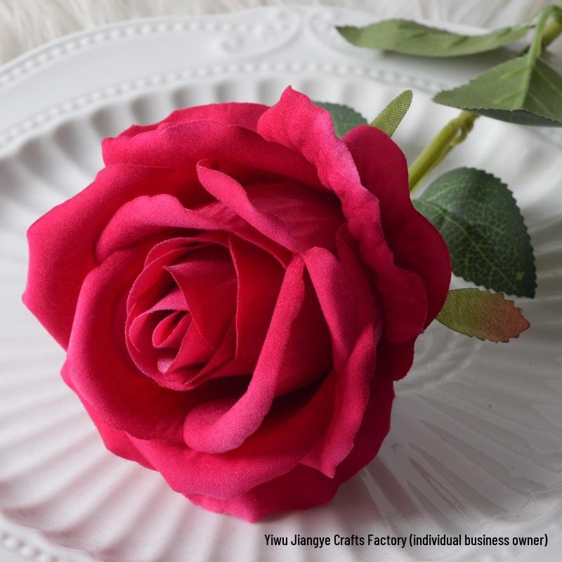 Large Flannel Rose Silk Bouquet for Wedding and Valentine's Day Home Decor