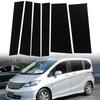 6pcs Glossy Black Car Window Door Column B C Pillar Post Trim Cover PC Stickers Accessories for Honda Freed GB3/GB4/GP3 2008-2016