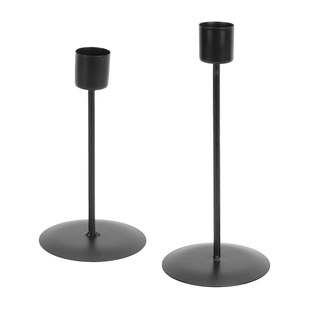 Candle Holders Set of 2 Metal SingleHead Vintage Decorative Candlesticks for Wedding Dinning Party Home Decor(Gold )