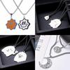 Qianji Love Key Engraved Couple Necklace Set: Creative Fashion Accessory for Partners and Students