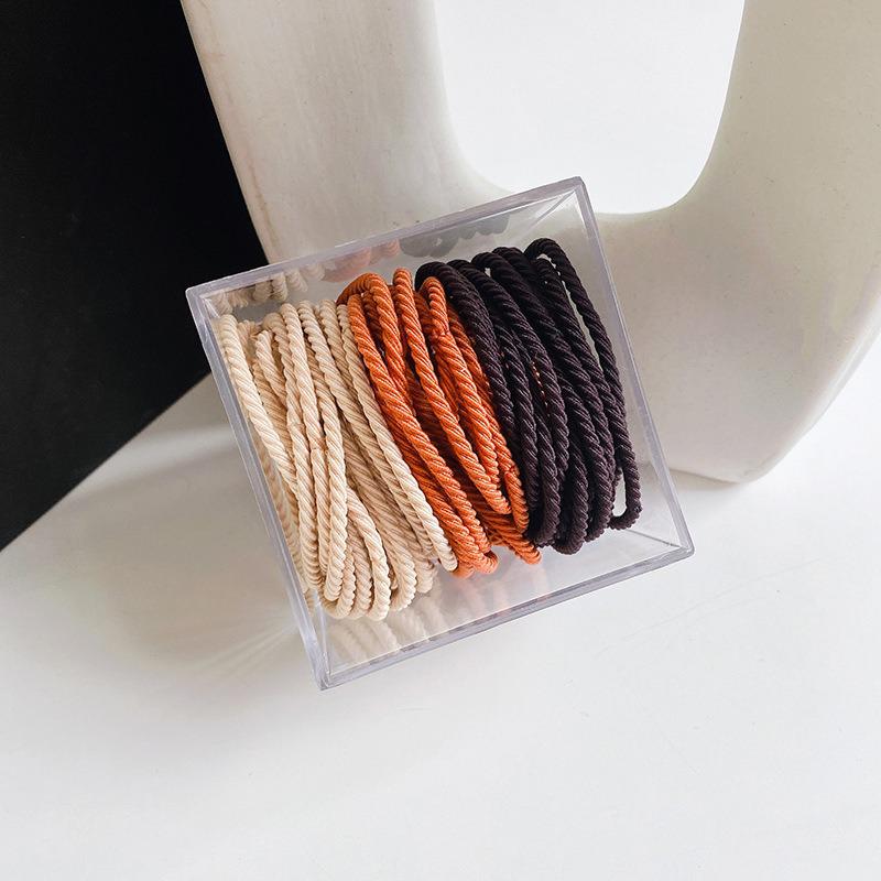 100 Durable Seamless High Elastic Hair Ties with No Damage Barrel Pack