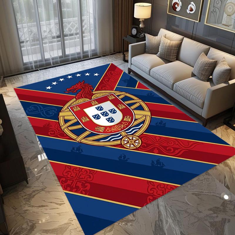 Royal Emblem Fabric carpet Living room and bedroom mats Doormat Art Christmas gifts Doormat
