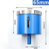 Protable Reliable Diamond Drill Core Bits Glass Hole Blue Coated Cutting