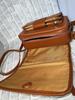 Italian Leather Crocodile Embossed Shoulder Bag with Flap LPR15 (Orange Brown) Travel Shoulder Bag